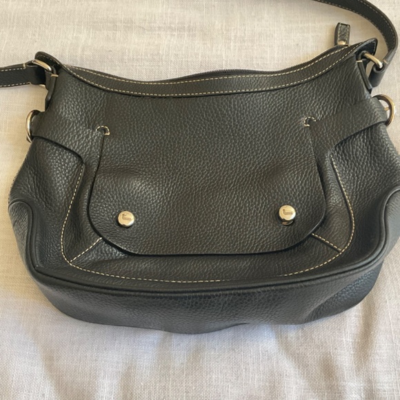 •❤️SOLD❤️Lancel Paris Black Pebbled Leather Zip Crossbody Shoulder Bag, NWOT - Picture 13 of 14